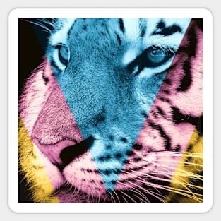 Pop Art Tiger Effect Sticker